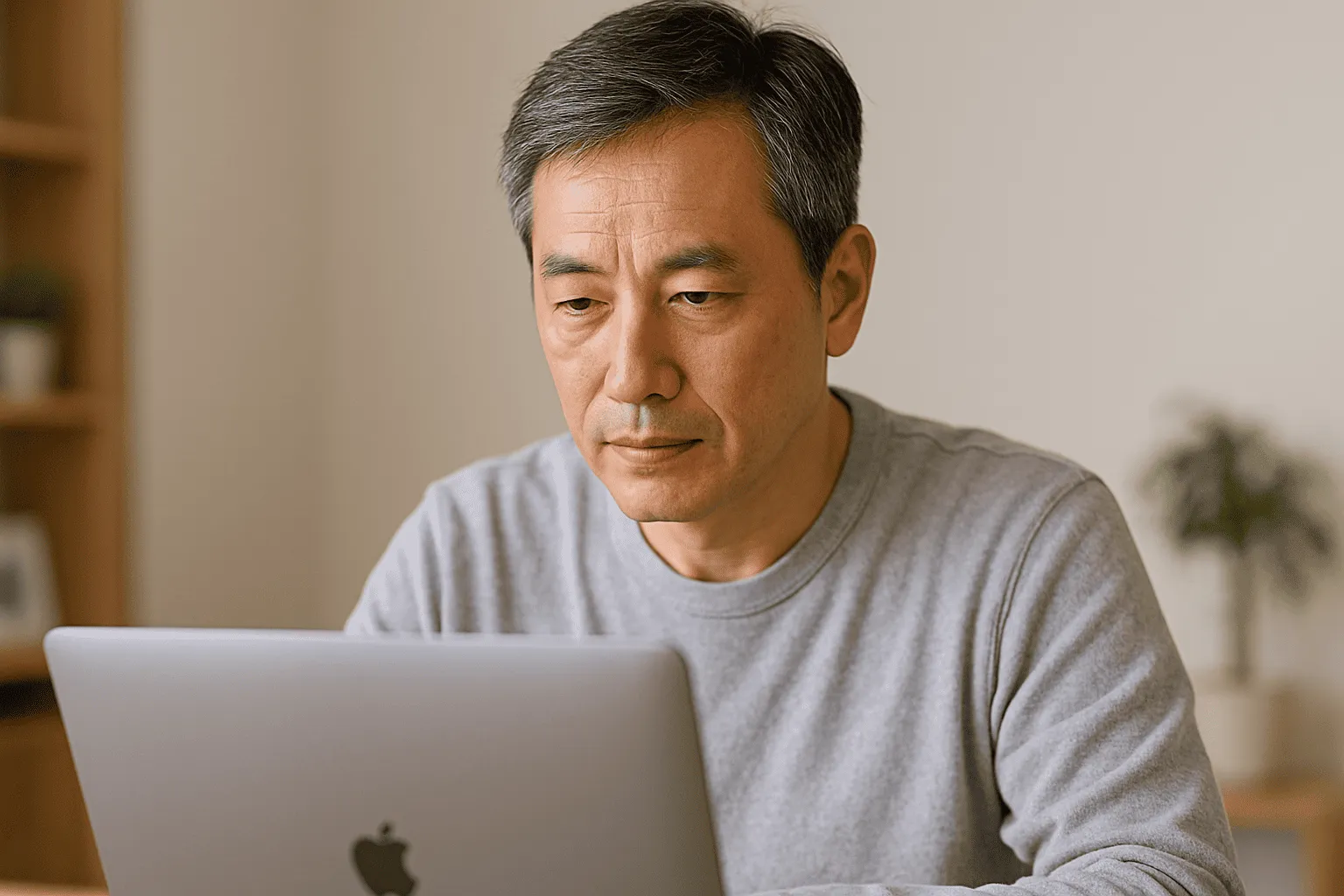 不用品回収業者のホームページを確認している人