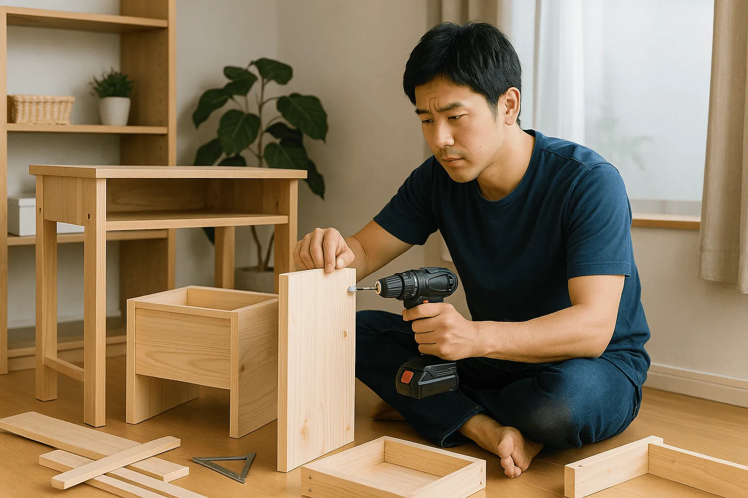 学習机をDIYして他の物を作成している人