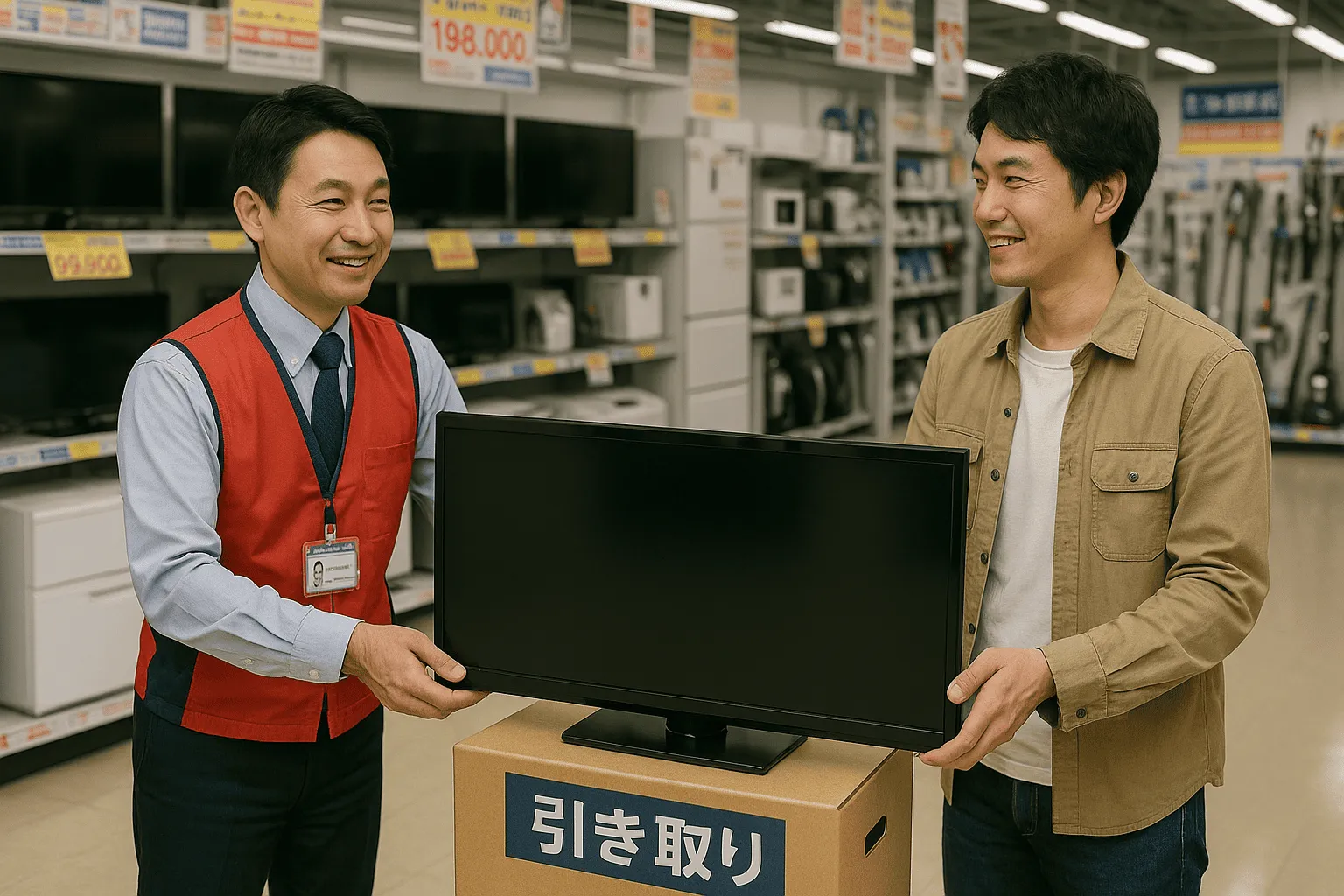 家電量販店に不用品を回収してもらっている